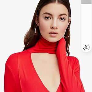 Free People Uptown Turtle Neck Tunic Top
